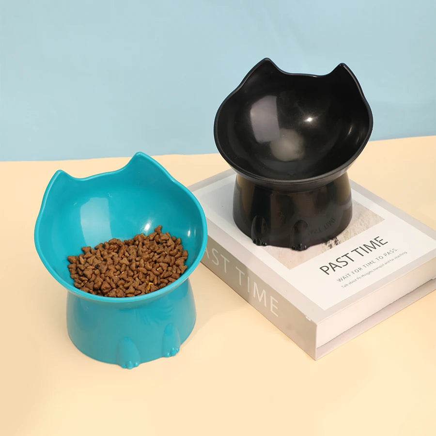 WhiskerWare Elevated Anti-Tip Cat Bowl