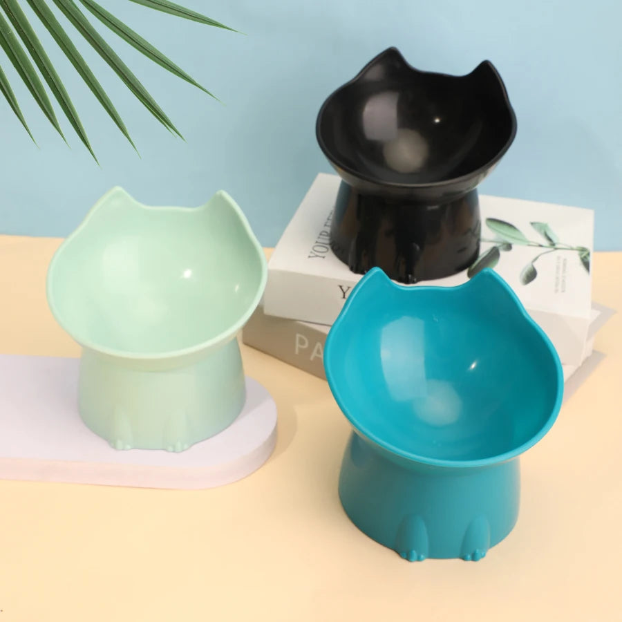 WhiskerWare Elevated Anti-Tip Cat Bowl