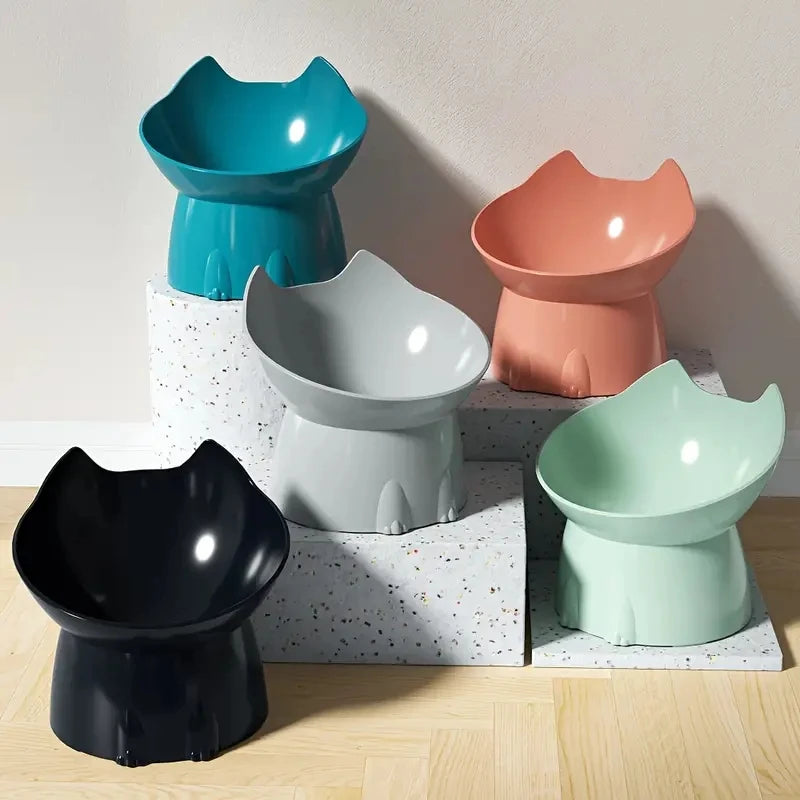 WhiskerWare Elevated Anti-Tip Cat Bowl